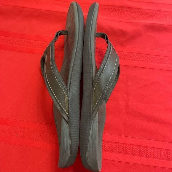 Vionic Men’s Brown Flip Flops Sandals Size 14 - Picture 7 of 8